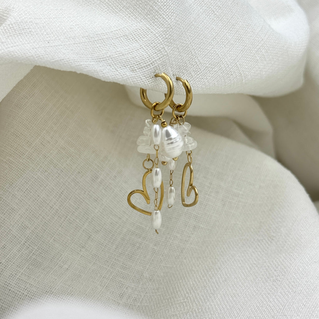 Heart of Pearl earrings