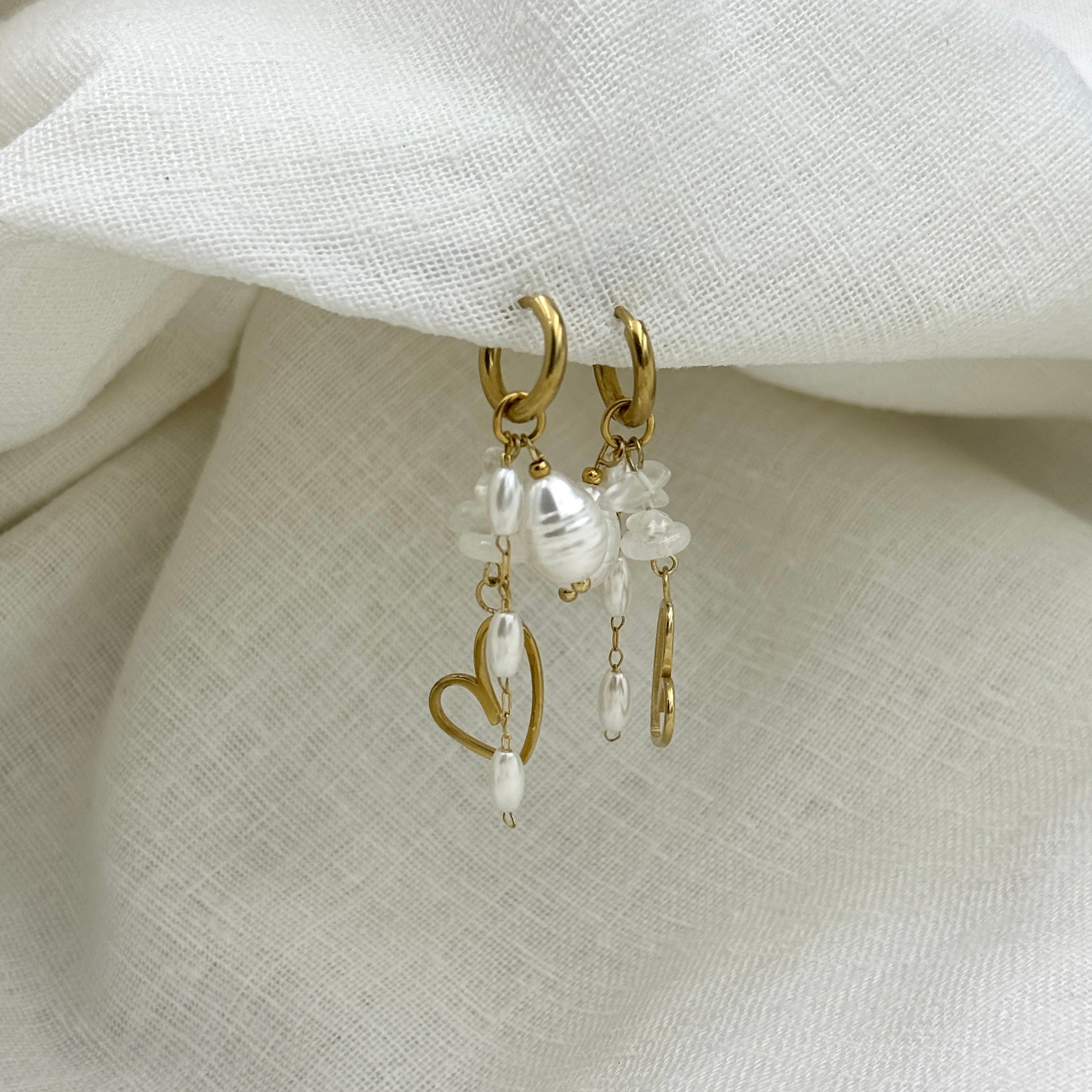 Heart of Pearl earrings