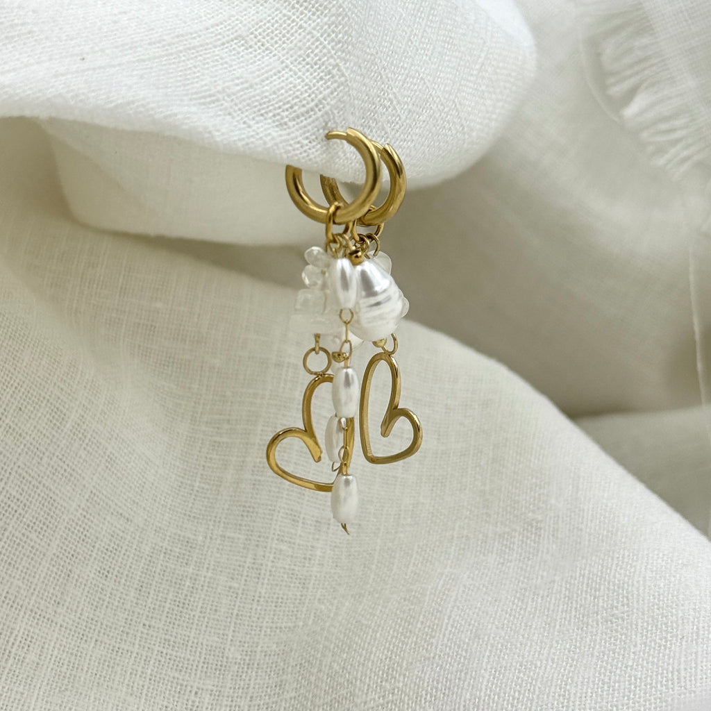 Heart of Pearl earrings