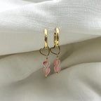 Oorbellen love for pink hearts