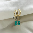 Oorbellen love for blue hearts