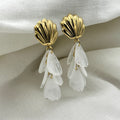 Oorbellen White Shell
