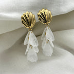 Oorbellen White Shell