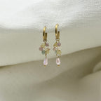 Oorbellen Dusty rose flowers