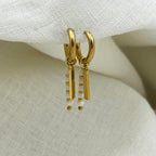 Luna Dusty White oorbellen