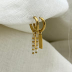 Luna Dusty White oorbellen