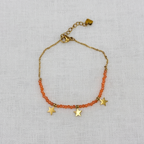 Armband happy orange stars