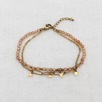 Armband beige triangle