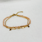 Armband beige triangle