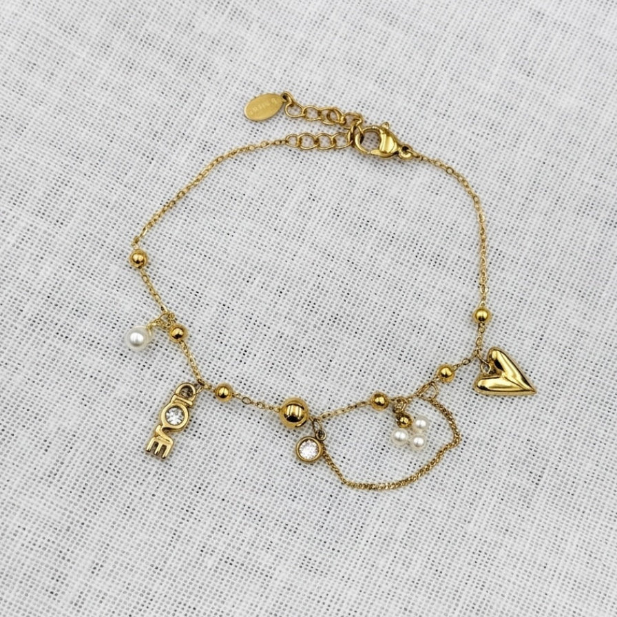 Armband parel love