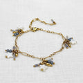Armband happy stars blauw