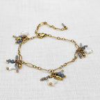 Armband happy stars blauw