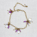 Armband happy stars paars