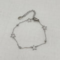 Armband open stars zilver