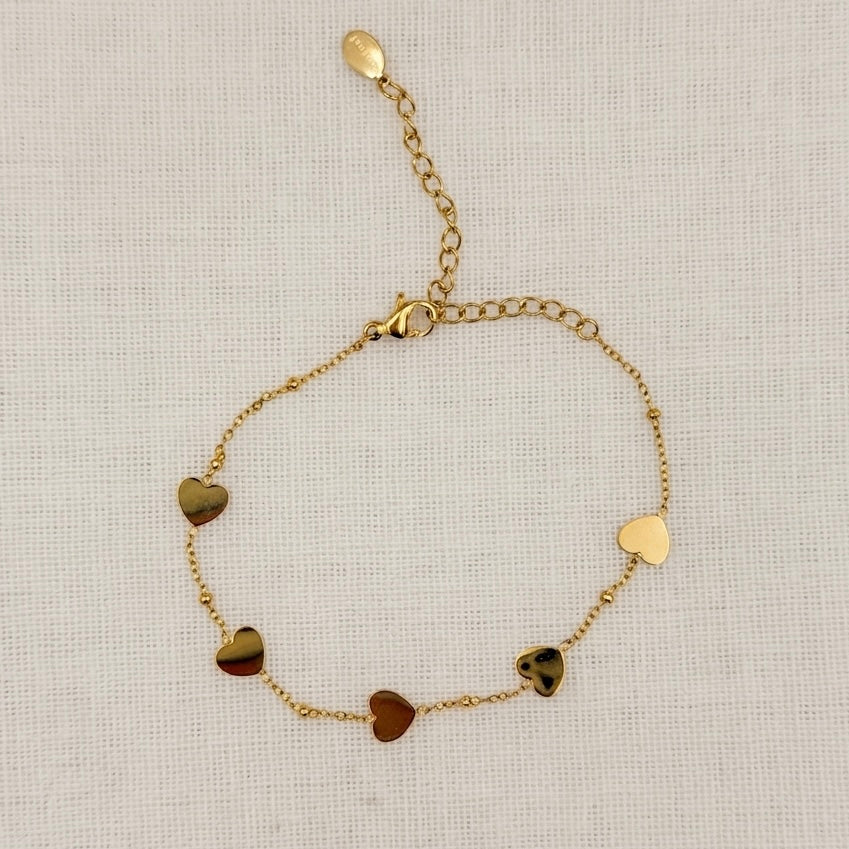 Armband Double hearts