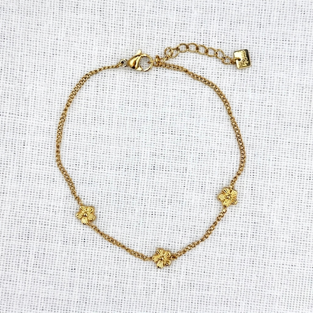 Armband kleine bloemetjes