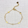 Armband Clover and stone