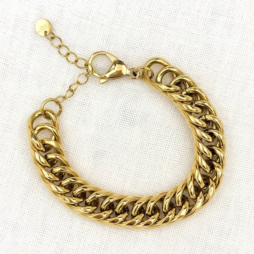 Armband grove schakel