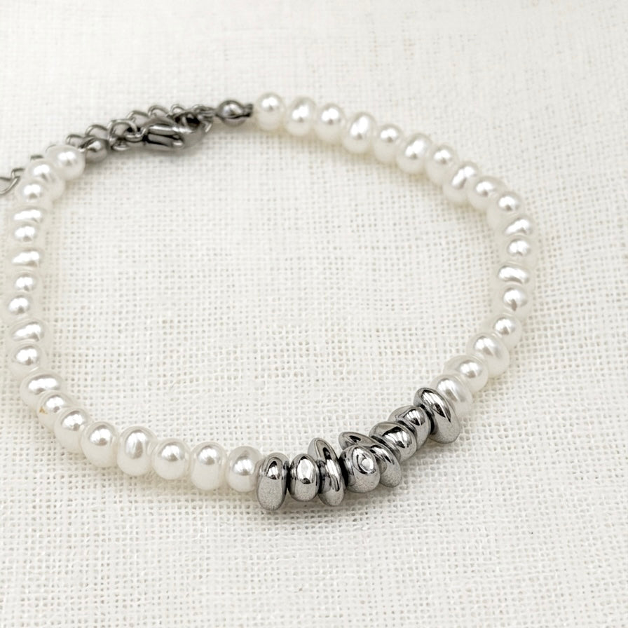 Armband silver stones