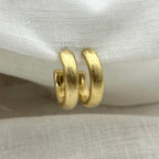 Oorbellen brushed elegance