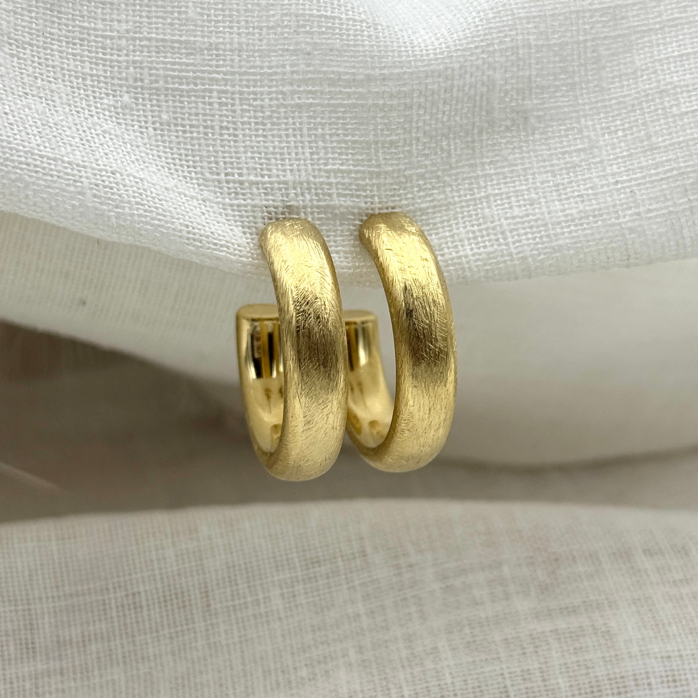 Oorbellen brushed elegance
