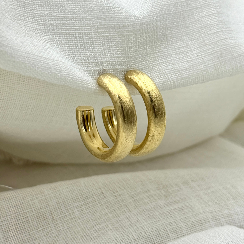 Oorbellen brushed elegance