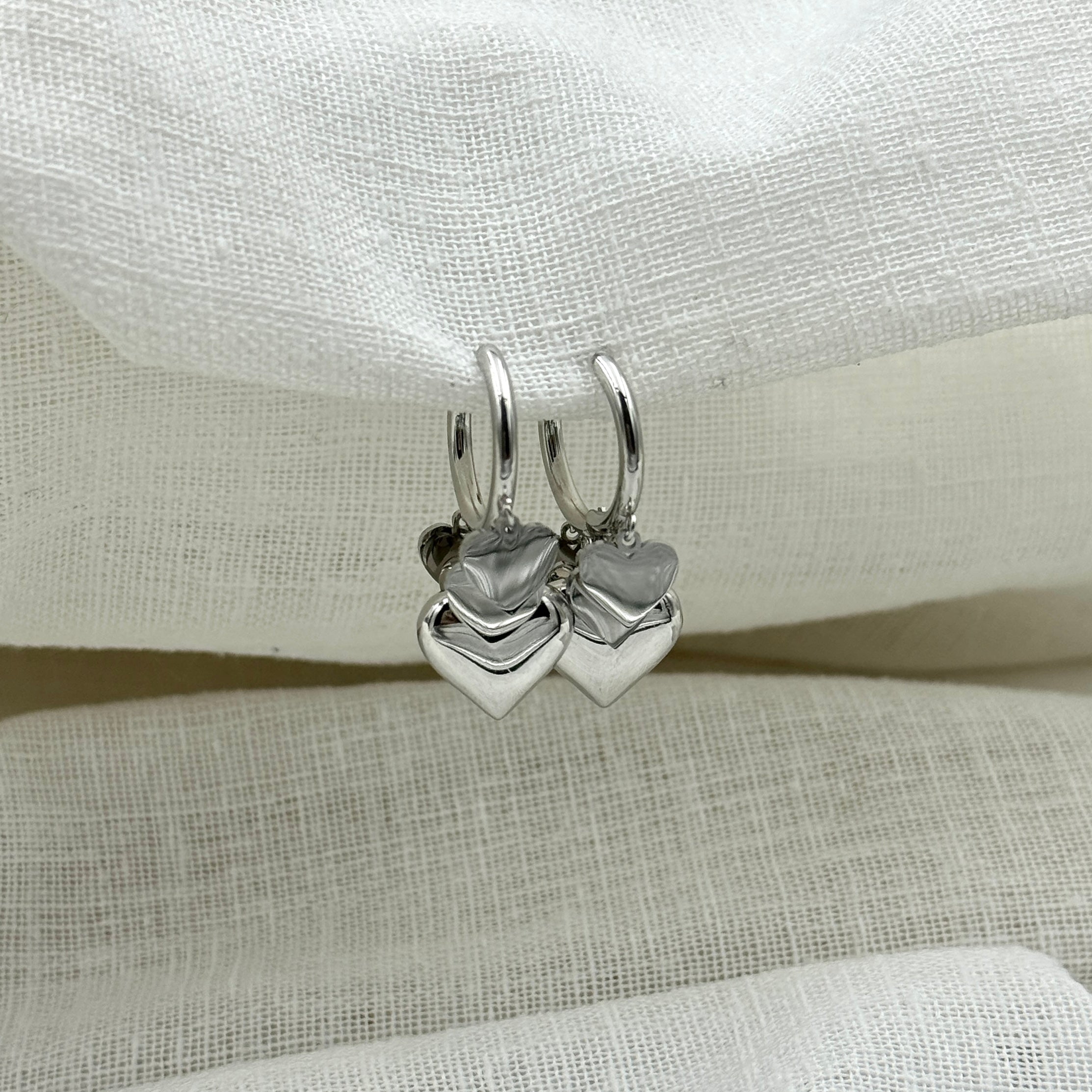 Oorbellen hanging hearts