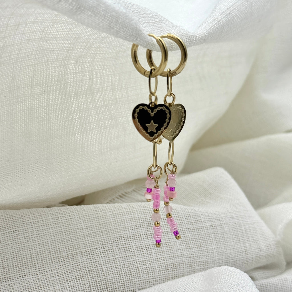 Oorbellen happy hearts