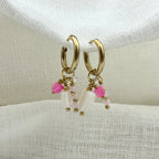 Oorbellen cute pink hearts