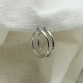 Oorbellen basic zilverkleurige hoops 2.5 cm