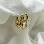Oorbellen golden lucky charms