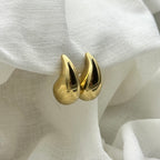 Oorbellen basic golden drop large