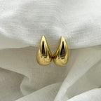 Oorbellen basic golden drop large