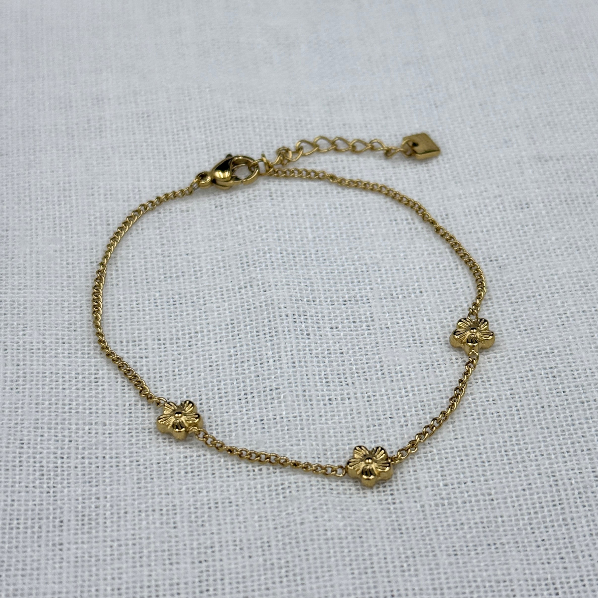 Armband kleine bloemetjes