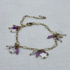 Armband happy stars paars