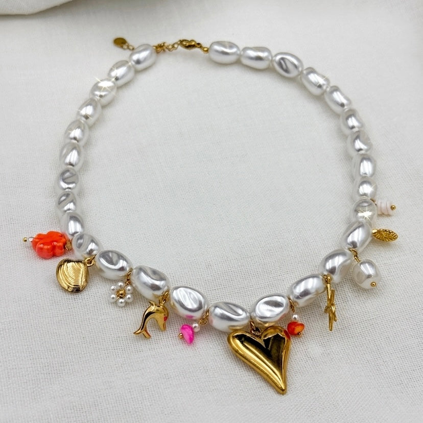 Ketting Pearl love