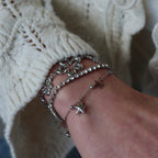Armband happy flower Zilver
