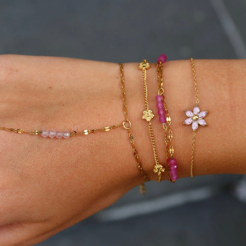 Armband kleine bloemetjes