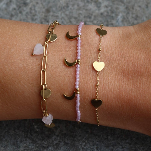 Armband Double hearts