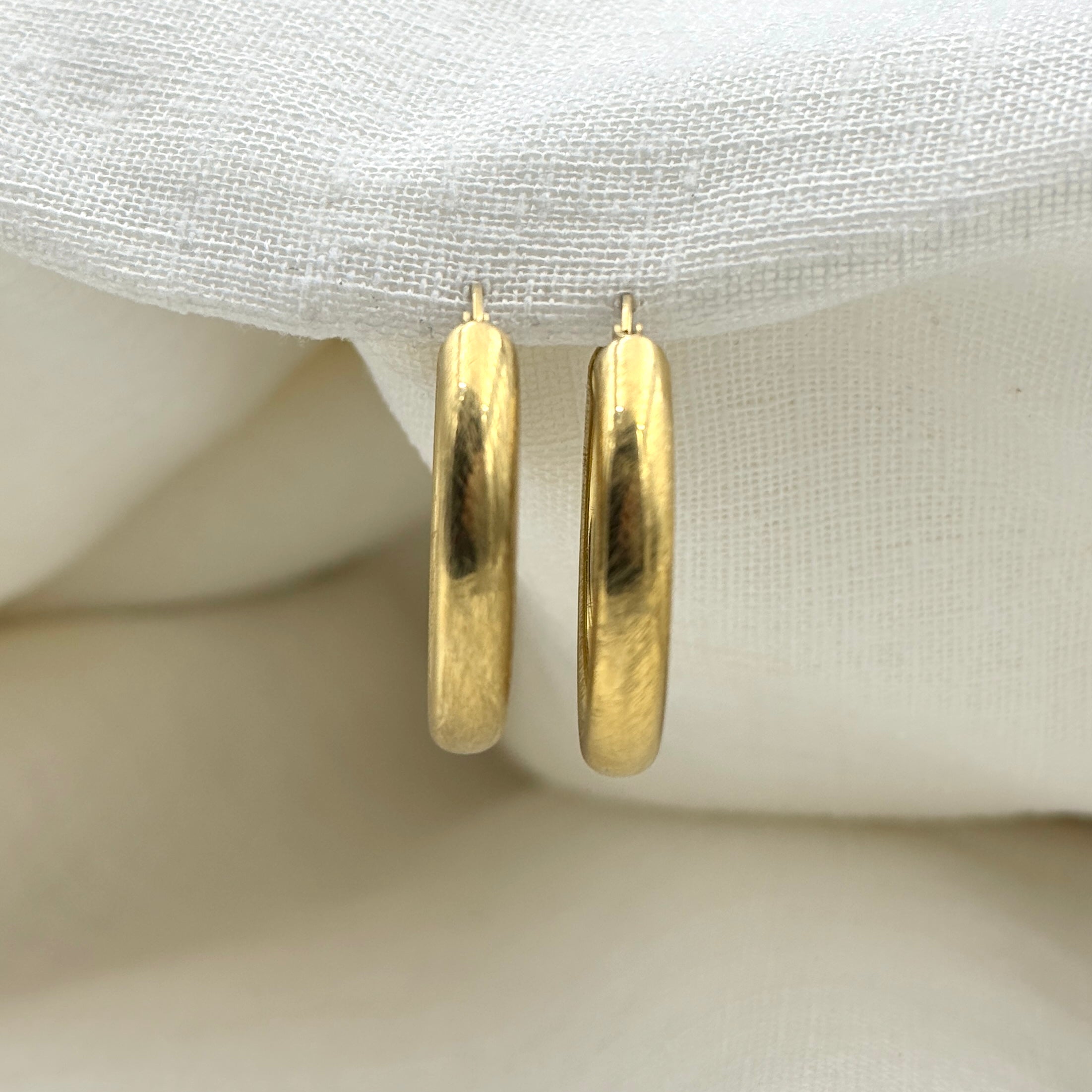 Oorbellen Brushed hoops