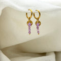 Oorbellen Purple star