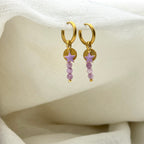 Oorbellen Purple star