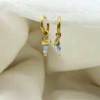 Oorbellen blue heart