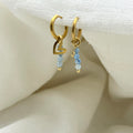 Oorbellen blue heart