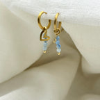 Oorbellen blue heart