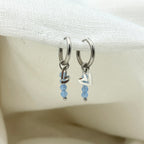 Oorbellen blue heart