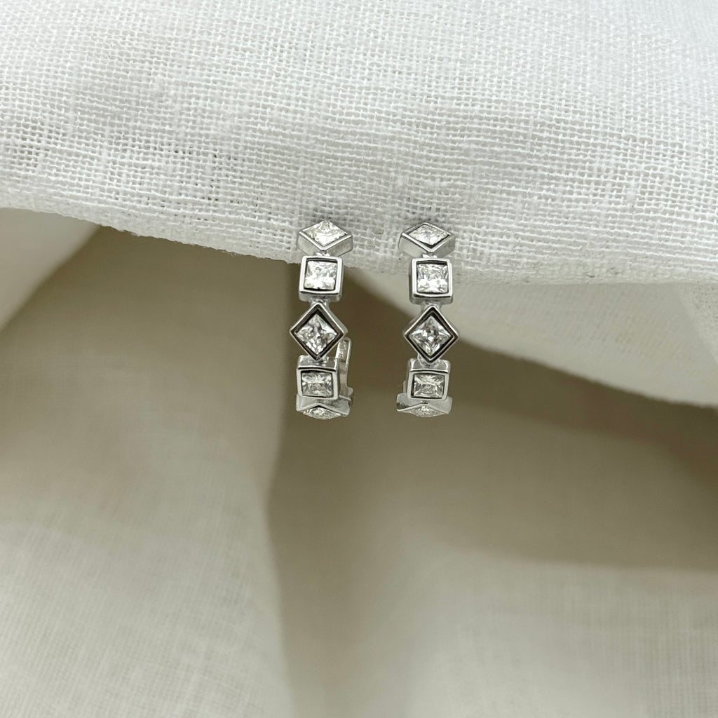 Oorbellen diamond ring