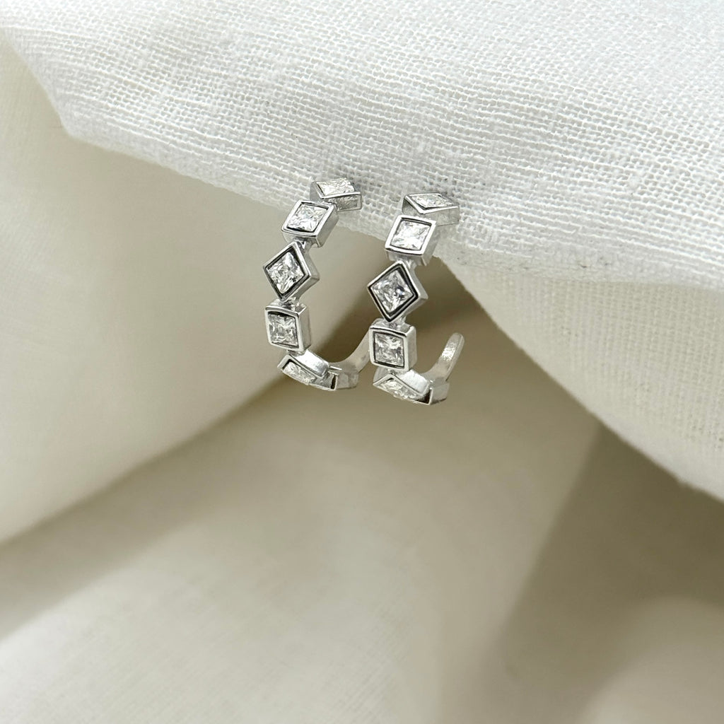 Oorbellen diamond ring