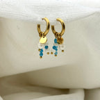 Oorbellen pearl of the blue sea