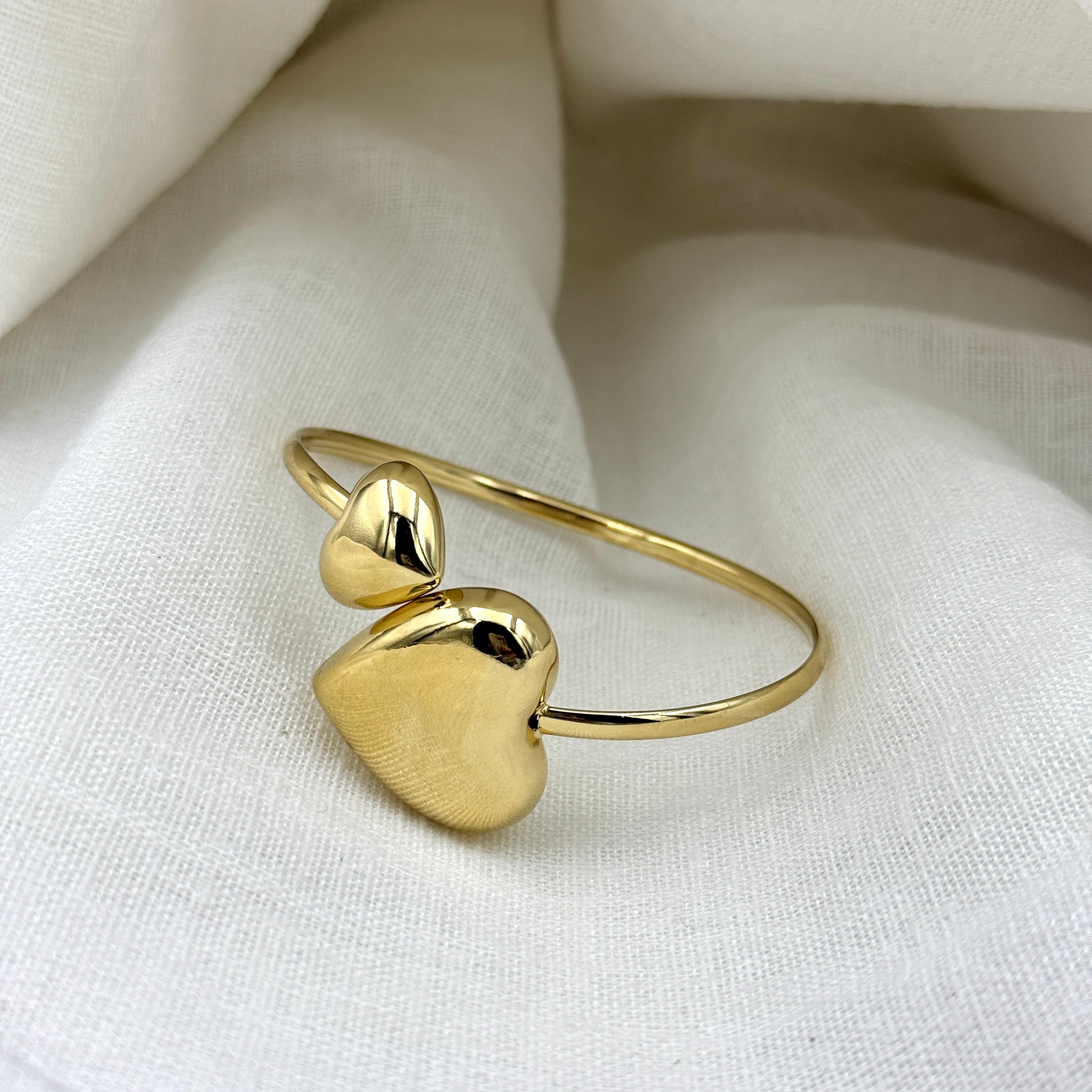 Bangle double Heart